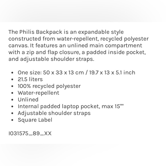 Carhartt Phillis Backpack-Agate - Picture 6 of 7